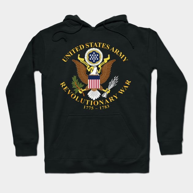 US Army - American Revolutionary War wo BackGrnd Hoodie by twix123844